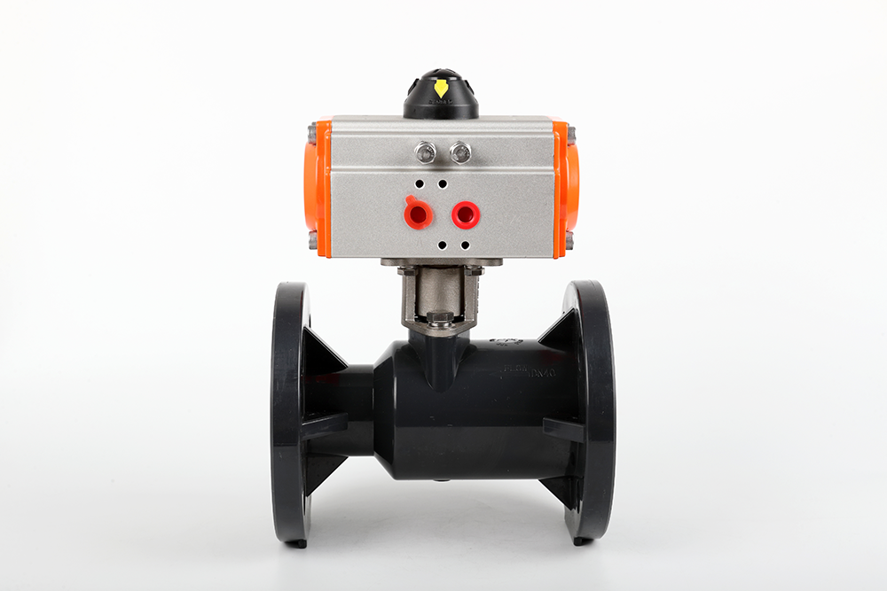 西岗气动法兰一体球阀